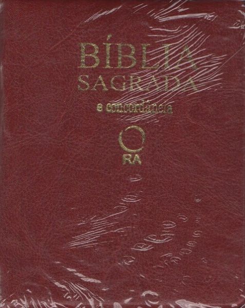 bíblia sagrada e concordância RA C/ZíPER capa vinho