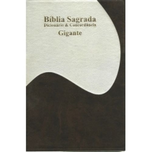 Bíblia RC Gigante Dicionário e Concordância - Duotone Luxo Pérola / Marrom